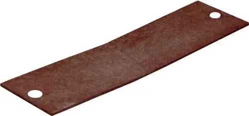 Dichtung von Wolf für einen Saugzugkasten, flache rechteckige Form mit zwei Löchern, geeignet für die Montage in entsprechenden Geräten.
